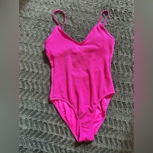 No Boundaries One Piece Hot Pink Swimsuit